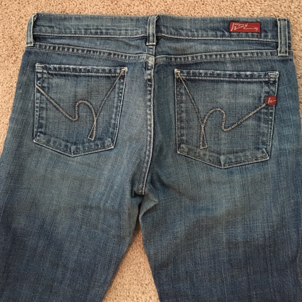 Citizens of Humanity Wide Leg Low Rise Jeans